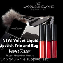 Load image into Gallery viewer, Velvet Liquid Lipstick Trio and Bag
