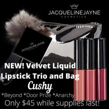 Load image into Gallery viewer, Velvet Liquid Lipstick Trio and Bag
